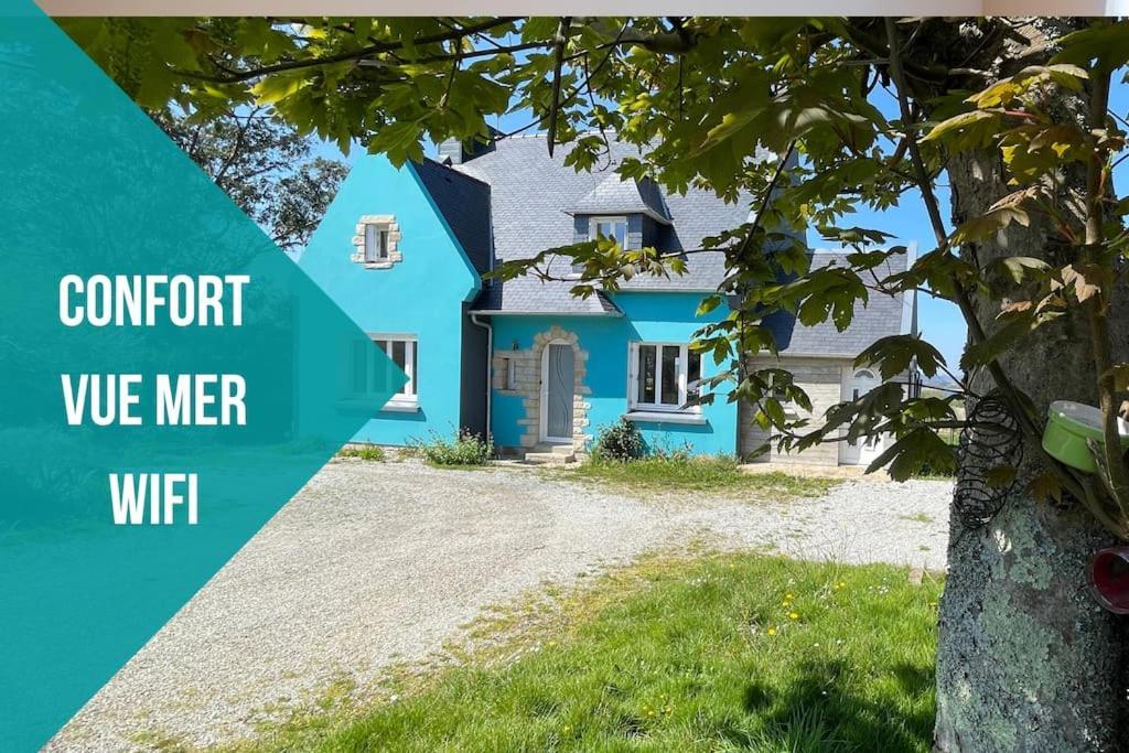 Ti Glas - La Maison Bleue Lanvéoc Esterno foto