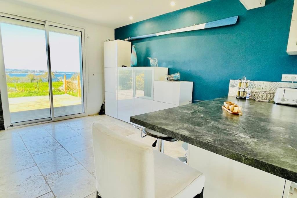 Ti Glas - La Maison Bleue Lanvéoc Esterno foto